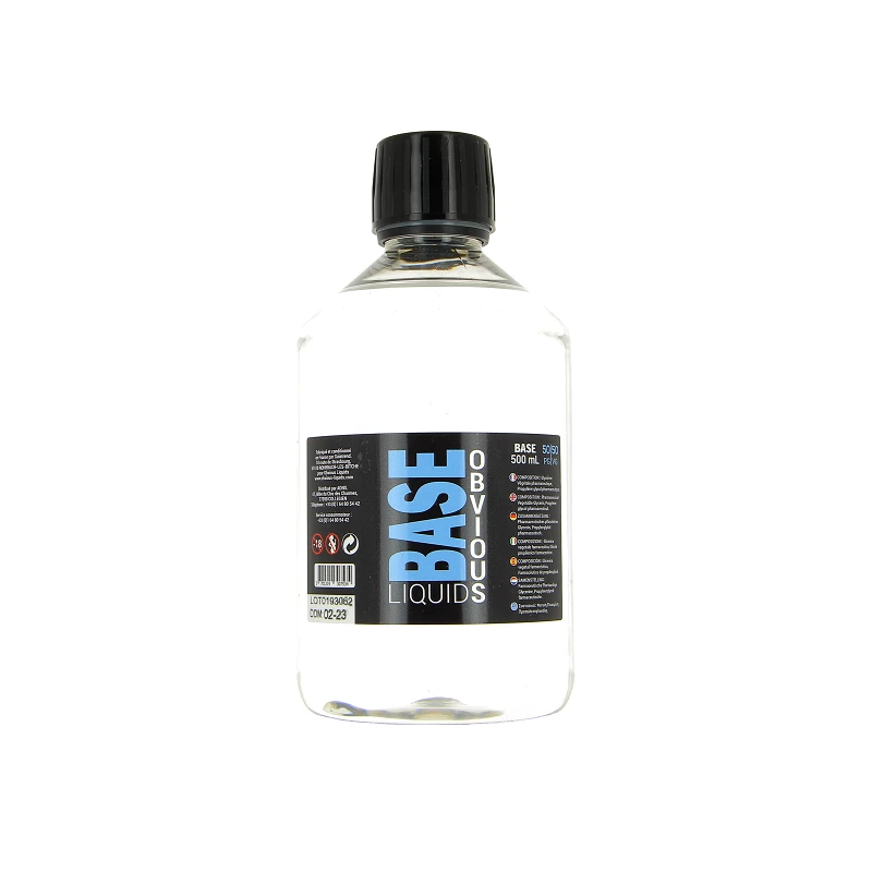 Base 500ml 00mg Obvious Liquids 2 Base 500ml 00mg Obvious Liquids – Image 2