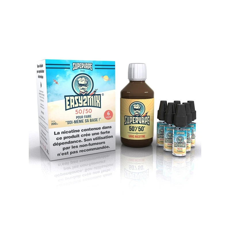 Base Easy2Mix 50/50 6mg 200ml SuperVape 1 Base Easy2Mix 50/50 6mg 200ml SuperVape