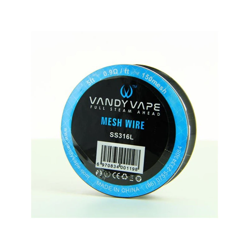 Bobine Mesh Wire SS316L-150 Vandy Vape 1 Bobine Mesh Wire SS316L-150 Vandy Vape