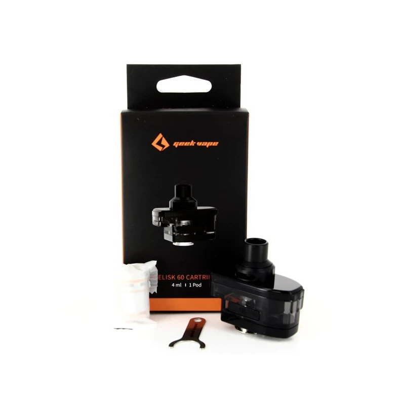 Cartouche 4ml + 2 Résistances Obelisk 60 GeekVape 1 Cartouche 4ml + 2 Résistances Obelisk 60 GeekVape