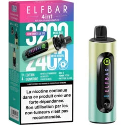 Kit Elfbar 4en1 (+ 4 Pods 2ml 20mg) Elfbar -VAPOSTORE Soldes kit elfbar 4en1 4 pods 2ml 20mg elfbar 3