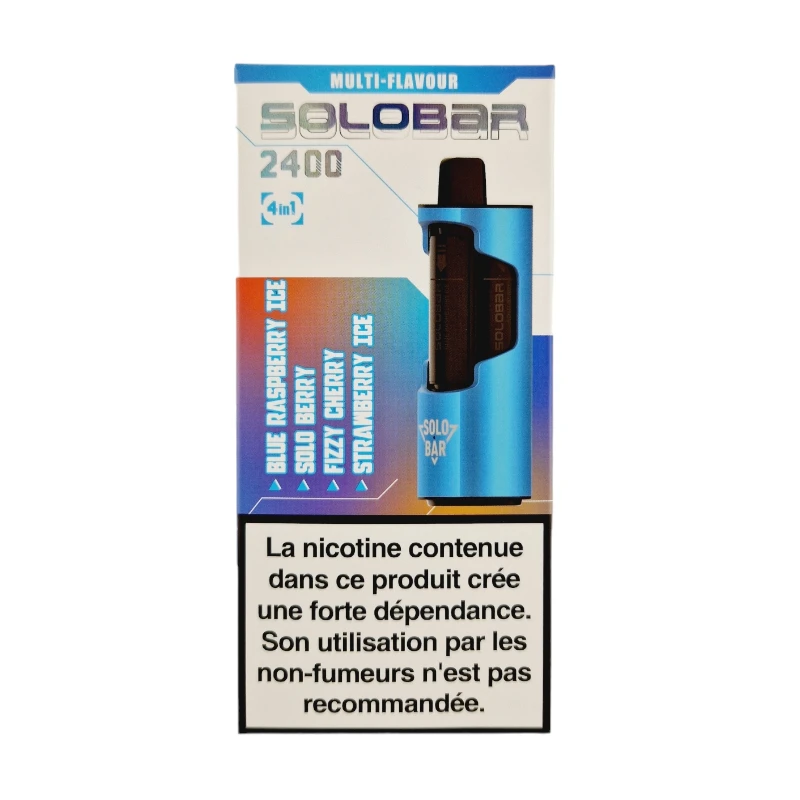 Kit Solobar 2400 4en1 (+ Pod 2ml 20mg) Solobar 15 Kit Solobar 2400 4en1 (+ Pod 2ml 20mg) Solobar – Image 15