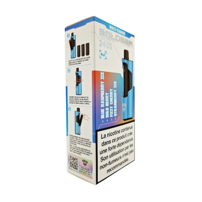 Kit Solobar 2400 4en1 (+ Pod 2ml 20mg) Solobar 16 Kit Solobar 2400 4en1 (+ Pod 2ml 20mg) Solobar – Image 16