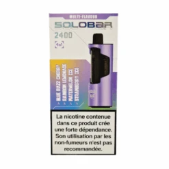 Kit Solobar 2400 4en1 (+ Pod 2ml 20mg) Solobar 29 Kit Solobar 2400 4en1 (+ Pod 2ml 20mg) Solobar -VAPOSTORE Soldes kit solobar 2400 4en1 pod 2ml 20mg solobar 5