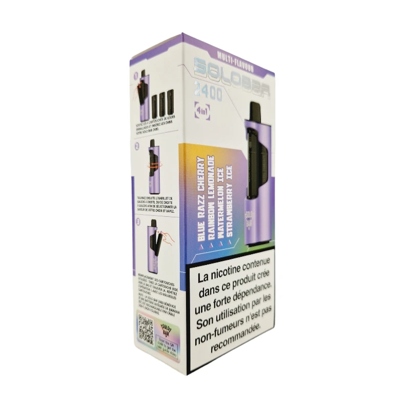 Kit Solobar 2400 4en1 (+ Pod 2ml 20mg) Solobar 11 Kit Solobar 2400 4en1 (+ Pod 2ml 20mg) Solobar – Image 11