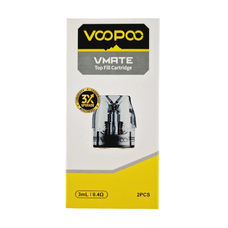 Pack De 2 Pods 3ml + Résistance Mesh Vmate Top Fill Voopoo 3 Pack De 2 Pods 3ml + Résistance Mesh Vmate Top Fill Voopoo – Image 3