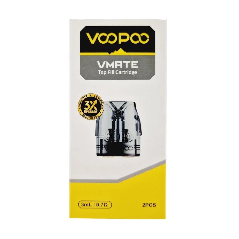 Pack De 2 Pods 3ml + Résistance Mesh Vmate Top Fill Voopoo 6 Pack De 2 Pods 3ml + Résistance Mesh Vmate Top Fill Voopoo – Image 6