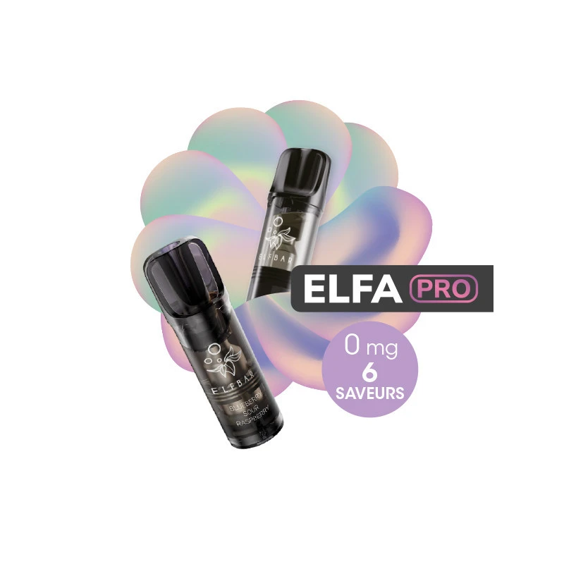 Pack De 2 Pods ELFA Pro 2ml 00mg ElfBar 1 Pack De 2 Pods ELFA Pro 2ml 00mg ElfBar