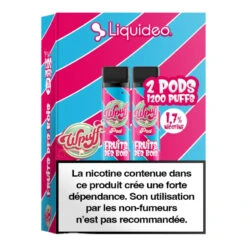 Pack De 2 Pods Wpuff 1800 Pod 2ml 1.7% Liquideo -VAPOSTORE Soldes pack de 2 pods wpuff 1800 pod 2ml 17 liquideo 2