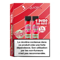 Pack De 2 Pods Wpuff 1800 Pod 2ml 1.7% Liquideo -VAPOSTORE Soldes pack de 2 pods wpuff 1800 pod 2ml 17 liquideo 4