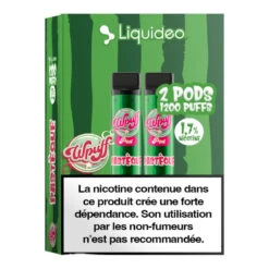 Pack De 2 Pods Wpuff 1800 Pod 2ml 1.7% Liquideo -VAPOSTORE Soldes pack de 2 pods wpuff 1800 pod 2ml 17 liquideo 9