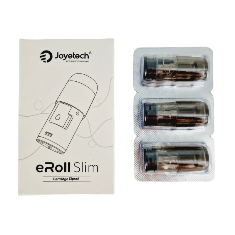 Pack De 3 Cartouches 2ml 1ohm ERoll Slim Joyetech 1 Pack De 3 Cartouches 2ml 1ohm ERoll Slim Joyetech
