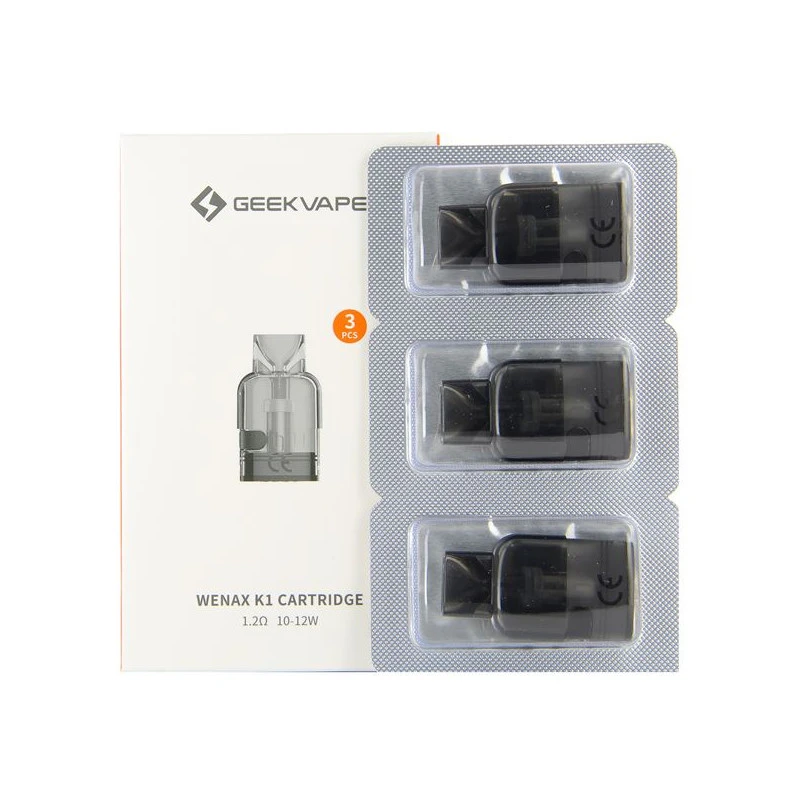 Pack De 3 Pods 2ml Wenax K1-K2 SE GeekVape 1 Pack De 3 Pods 2ml Wenax K1-K2 SE GeekVape