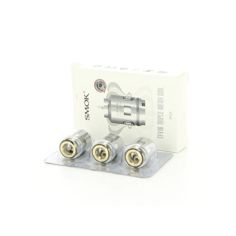 Pack De 3 Resistances Triple Mesh 0,15ohm TFV16 Smok 1 Pack De 3 Resistances Triple Mesh 0,15ohm TFV16 Smok