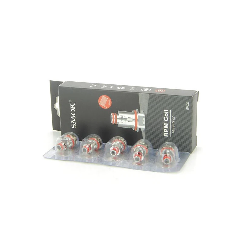 Pack De 5 Résistances Mesh 0.4ohm RPM40 Smok 1 Pack De 5 Résistances Mesh 0.4ohm RPM40 Smok