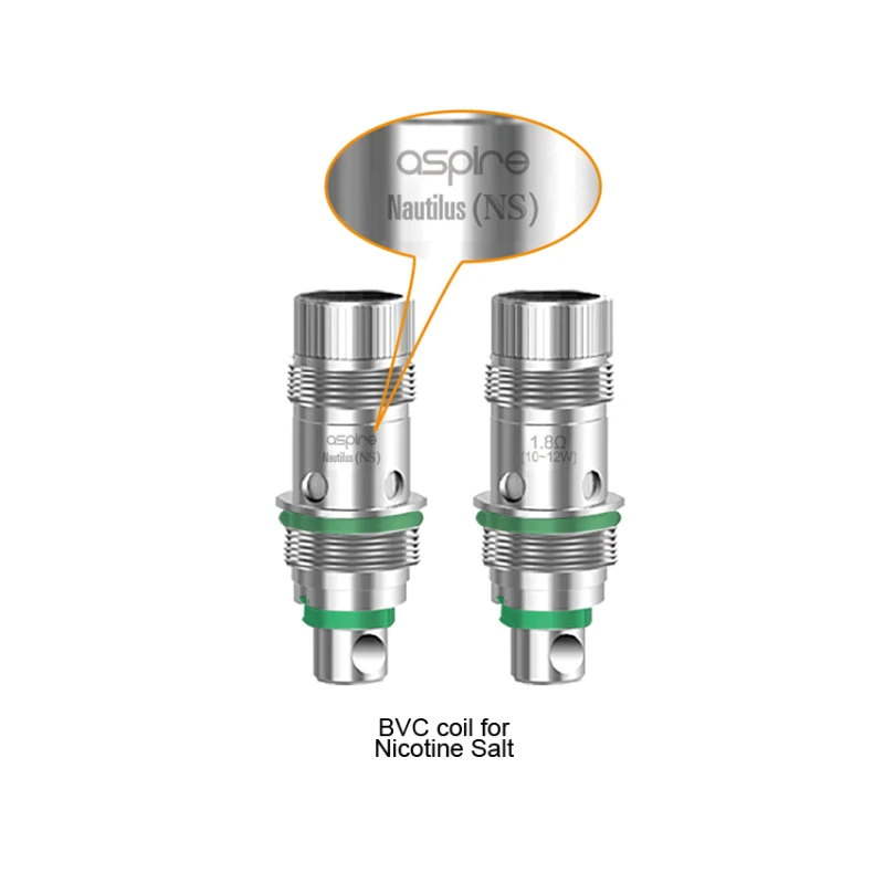 Pack De 5 Resistances Nautilus NicSalt 1.8ohms Aspire 1 Pack De 5 Resistances Nautilus NicSalt 1.8ohms Aspire