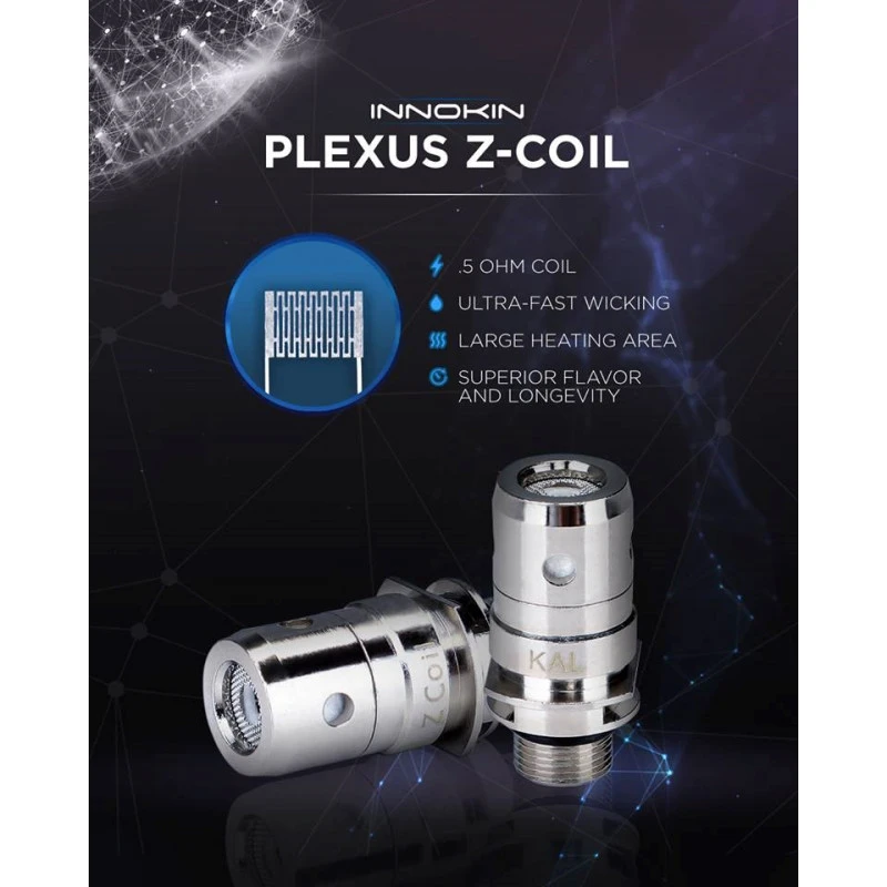 Pack De 5 Resistances Plexus MTL 0,5ohm Z-Coil Innokin 2 Pack De 5 Resistances Plexus MTL 0,5ohm Z-Coil Innokin – Image 2