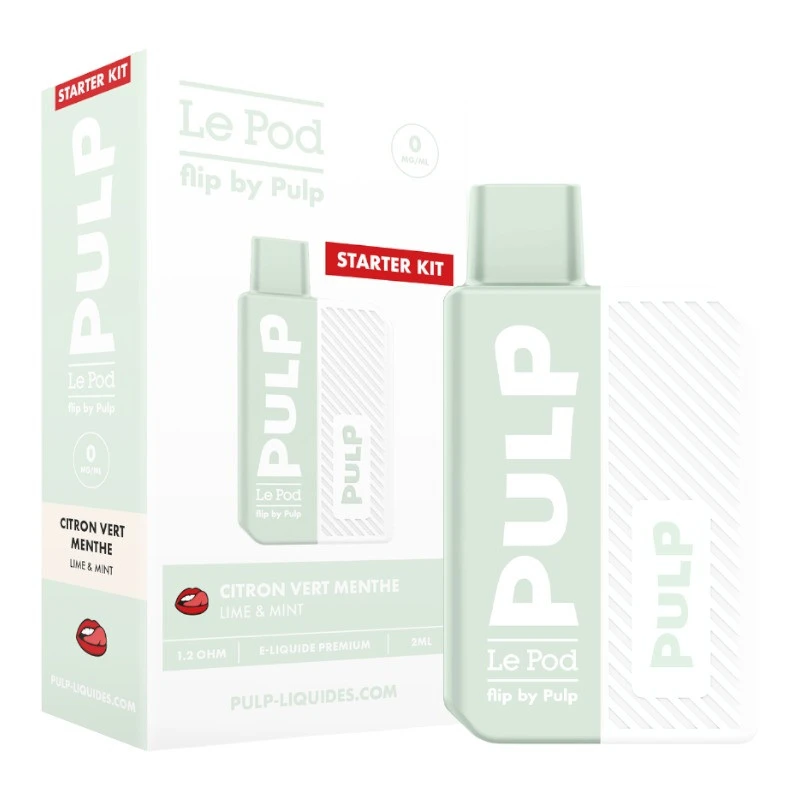 Starter Kit Pod Flip 500mah Blanc + Cartouche 2ml Pulp - 10mg 5 Starter Kit Pod Flip 500mah Blanc + Cartouche 2ml Pulp - 10mg – Image 5