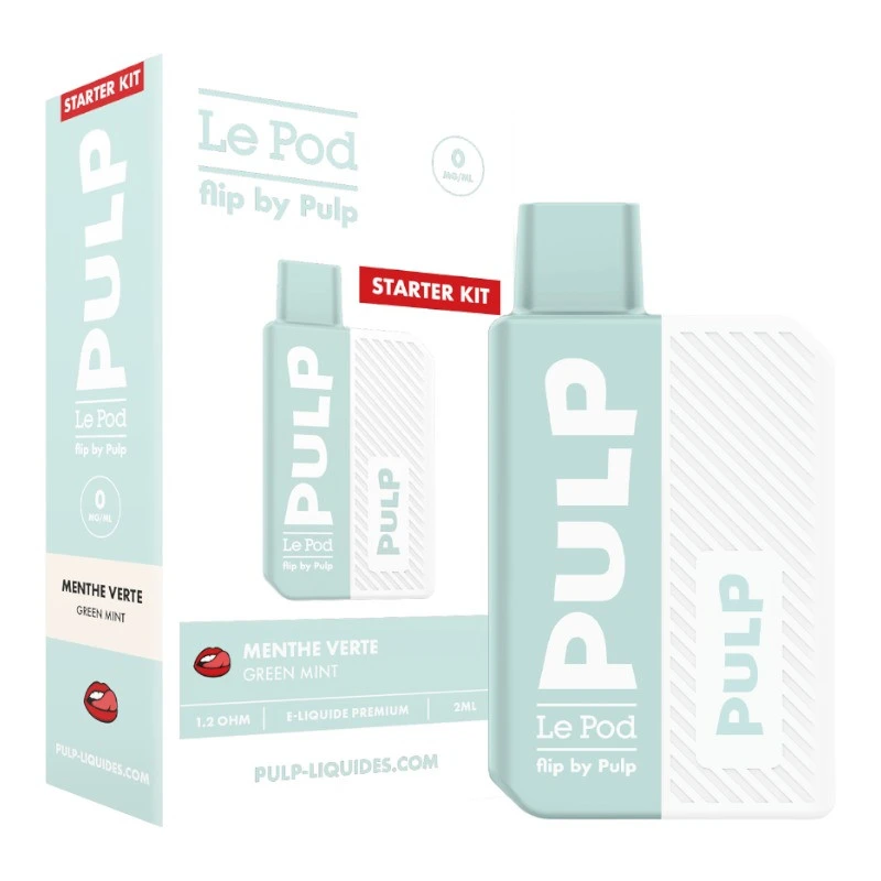 Starter Kit Pod Flip 500mah Blanc + Cartouche 2ml Pulp - 10mg 7 Starter Kit Pod Flip 500mah Blanc + Cartouche 2ml Pulp - 10mg – Image 7